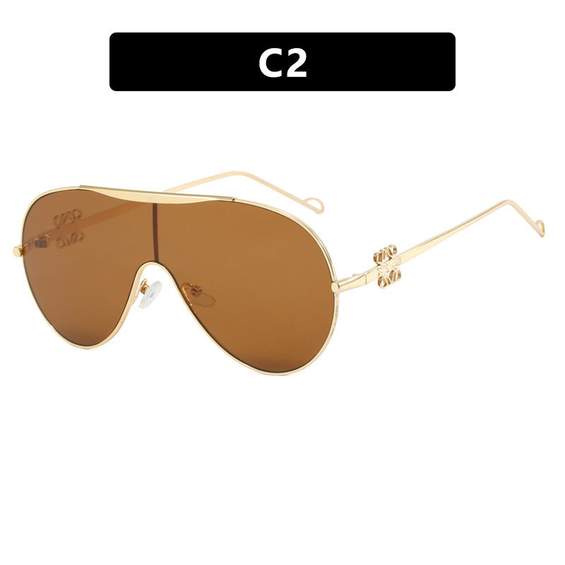 Damen sportliche Shield-Sonnenbrille Brehn