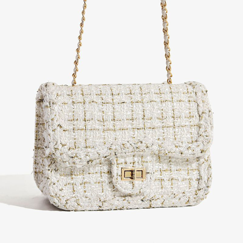 Texturierte Kettenriemen Schultertasche Brehn