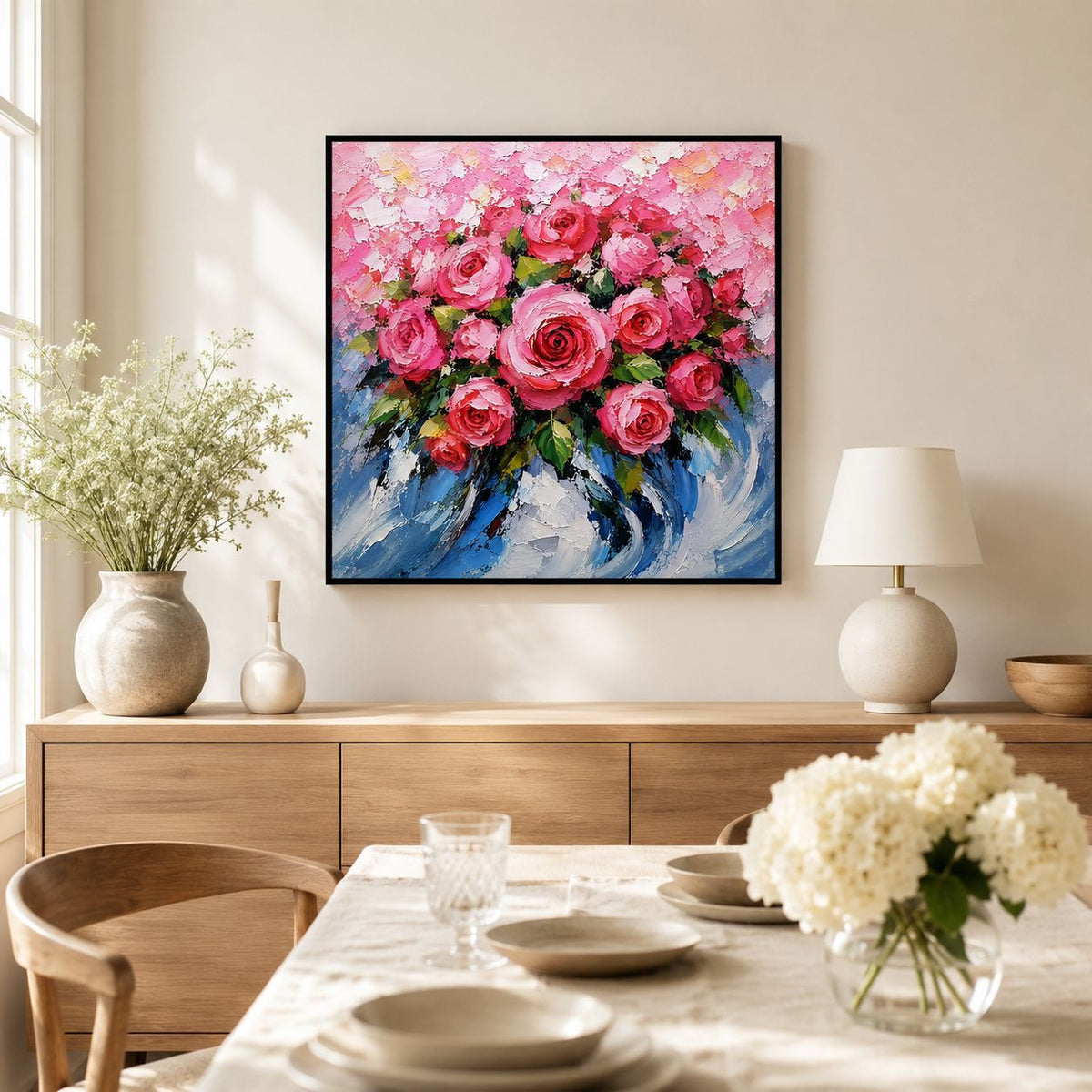 Floral Acryl Wandkunst