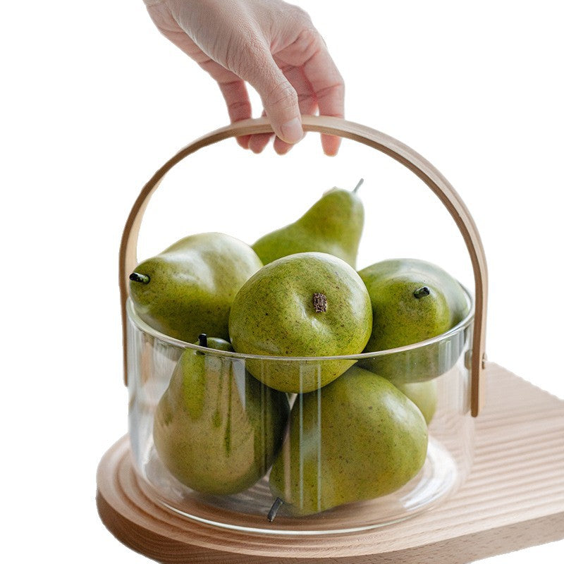 Damen dekorative Aufbewahrungsschale mit ergonomischem Holzgriff Brehn