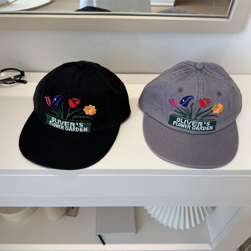 Männer Stickerei Blumen Cap Brehn