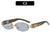 Künstlerische geometrische Metallrahmen Sonnenbrille