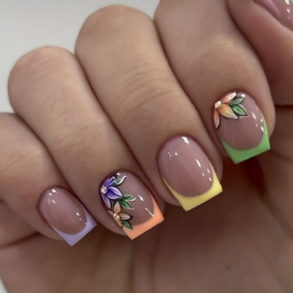 Blumenmuster Nagelkunst Set Brehn