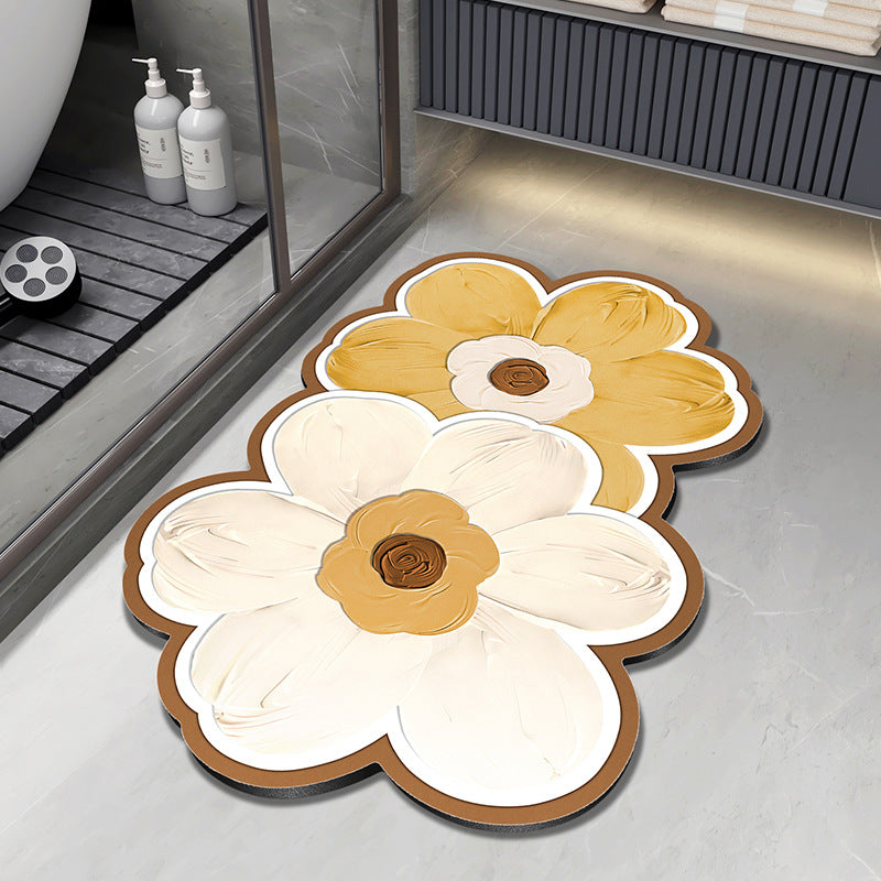 Floral Design Plush Badmatte Brehn
