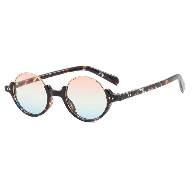 Damen runde Sonnenbrille mit elegantem Kunststoffrahmen Brehn
