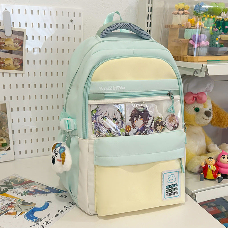 Ästhetischer Graphic Design Schulrucksack
