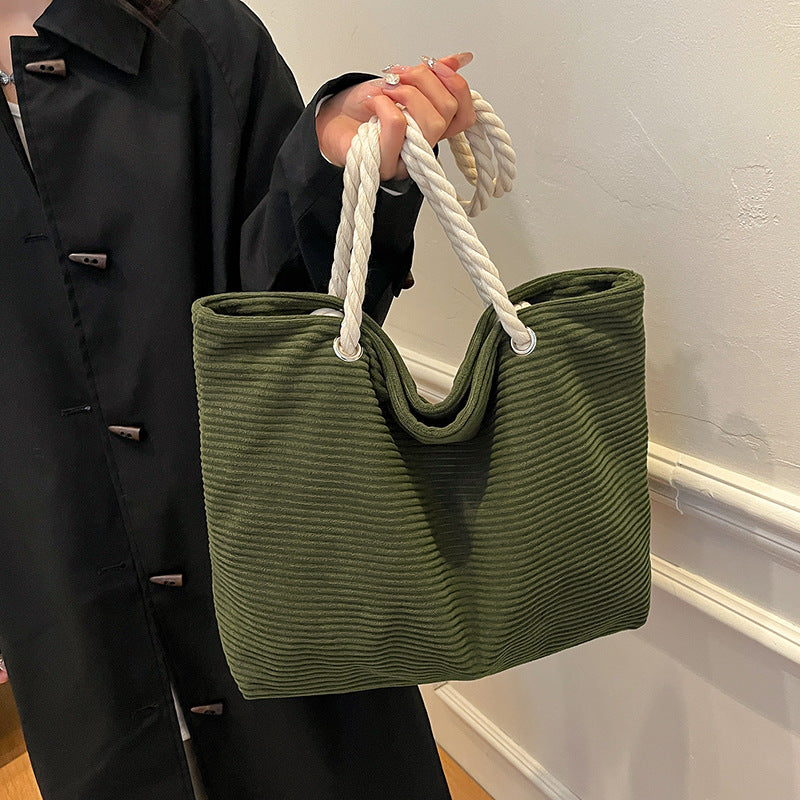 Stylische strukturierte Strandtasche Brehn