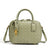 Texturierte Leder Boutique-Handtasche Brehn