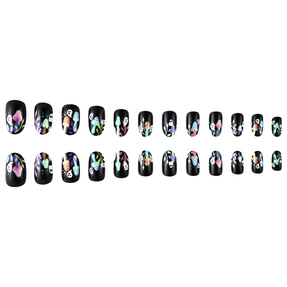 Verspielt Geister-Themen Press-On Nagelkunst Brehn