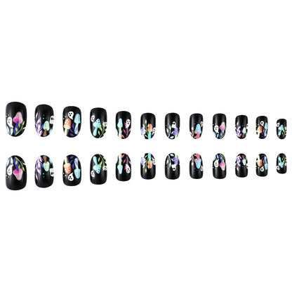 Verspielt Geister-Themen Press-On Nagelkunst Brehn