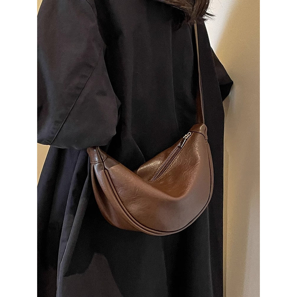 Sleek Leder Hobo Tasche Brehn