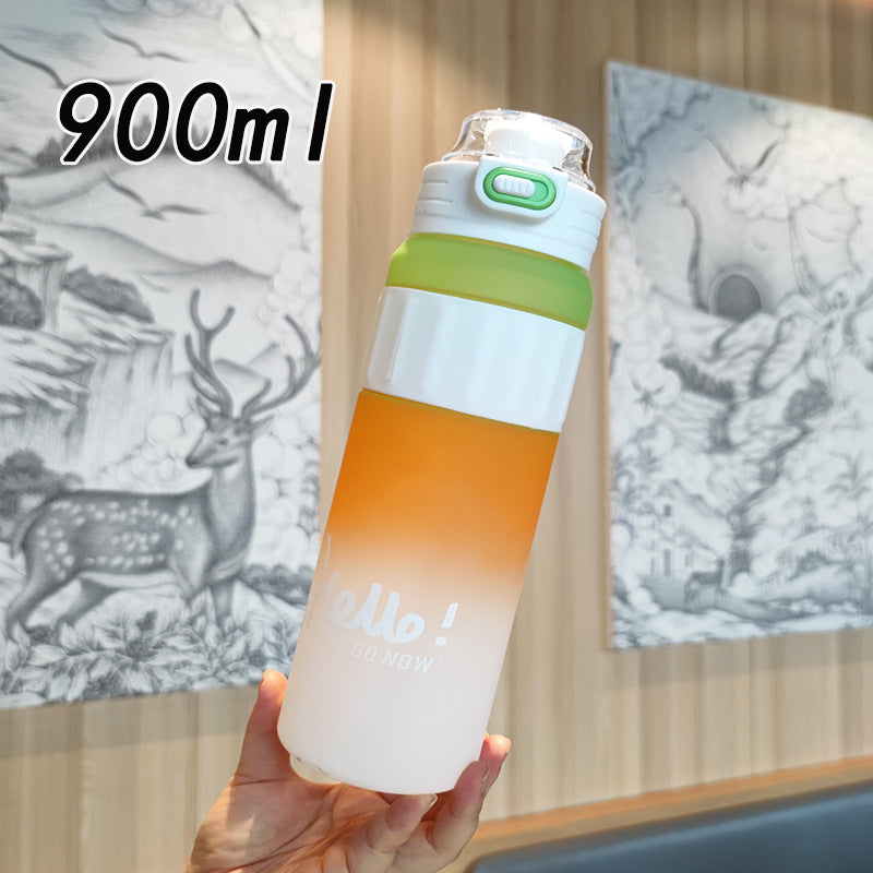 Damen vielseitige Trinkflasche mit innovativem Klappdeckel Brehn