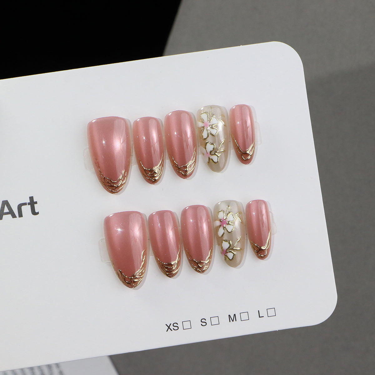 Floral Luxury Press-On Nail Set Brehn
