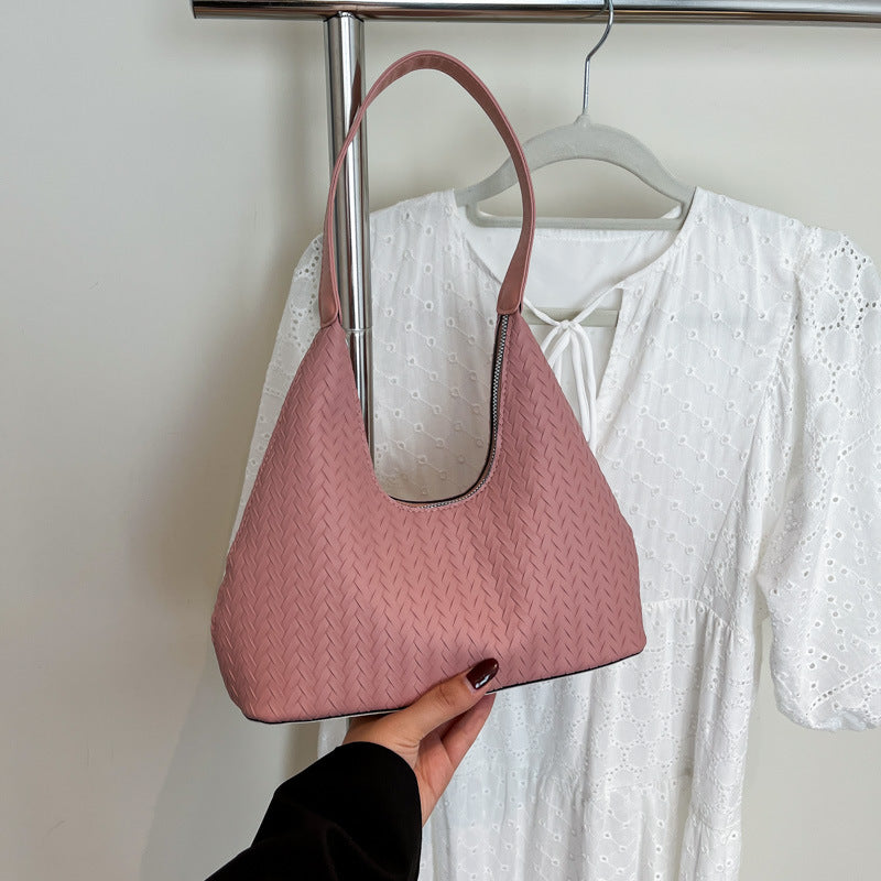 Texturierte Gewebte Schultertasche Brehn