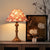 Dekorative Blumenmuster Tischlampe