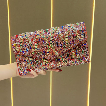 Dekorative Pailletten Abend Clutch