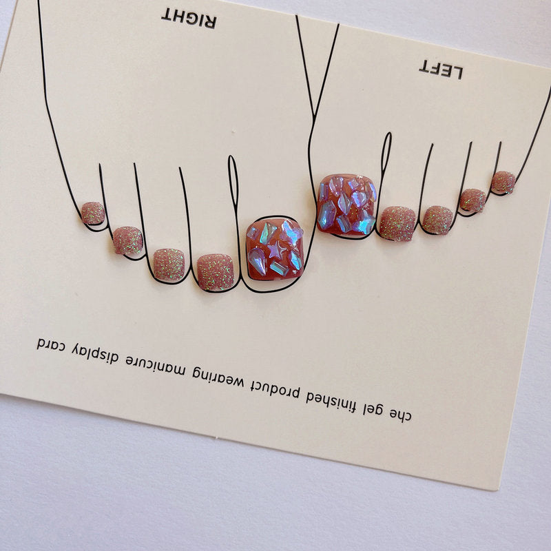 Kunstvolle Hausschuh Nagelkunst Brehn