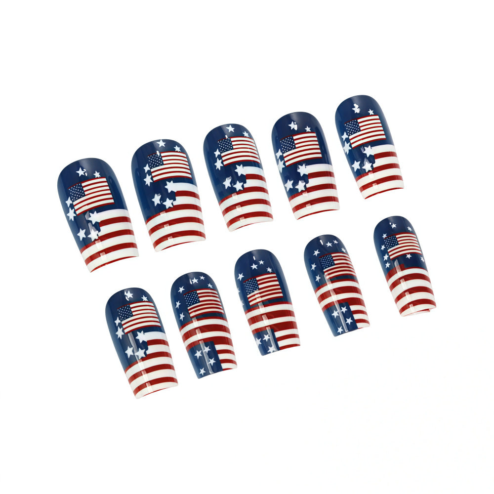 Kunstnägel mit patriotischem Flaggenmotiv Brehn
