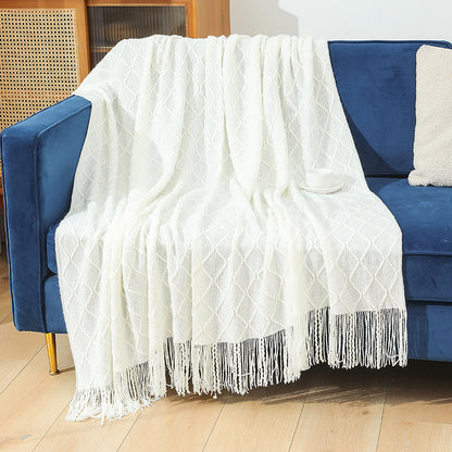 Damen kuschelige Strickdecke Brehn