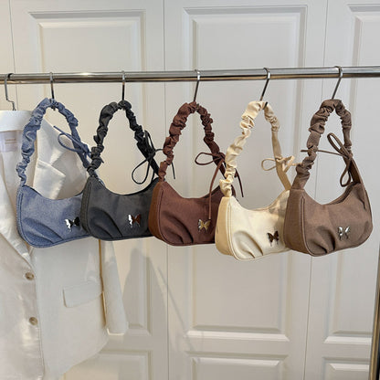 Elegante Textil Mini Schultertasche