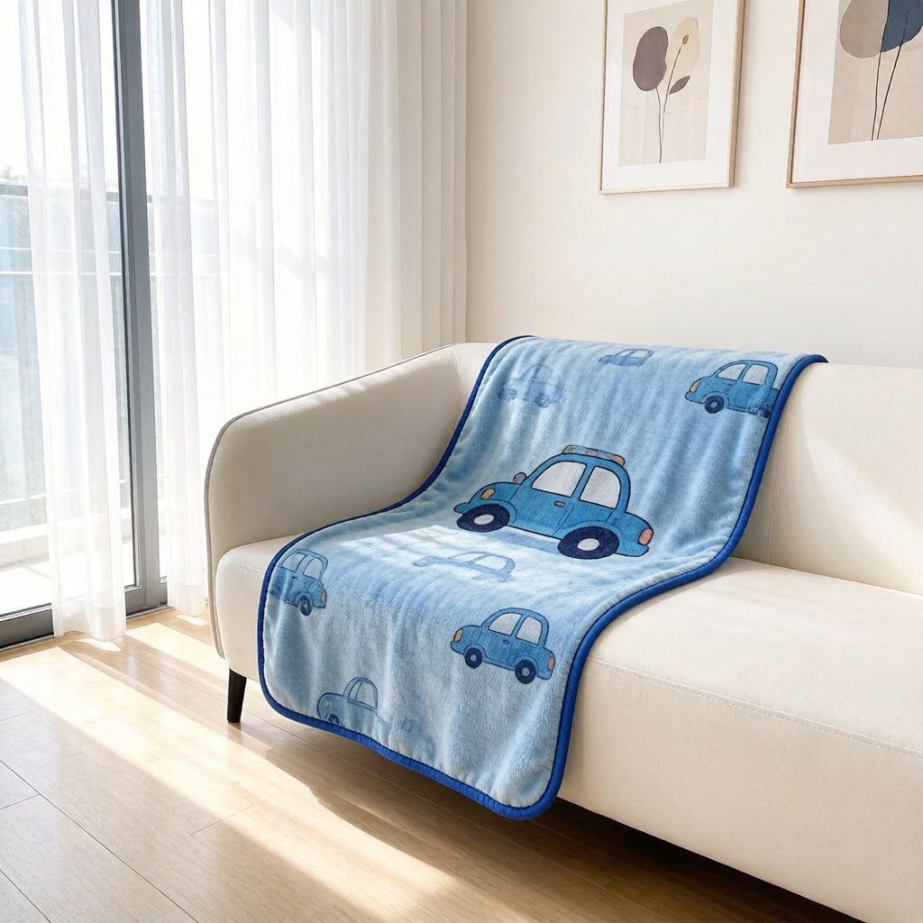 Fun-Auto-Themen Fleece-Wurfdecke