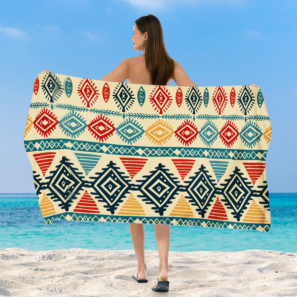 Strandtuch mit exklusivem geometrischen Muster Brehn