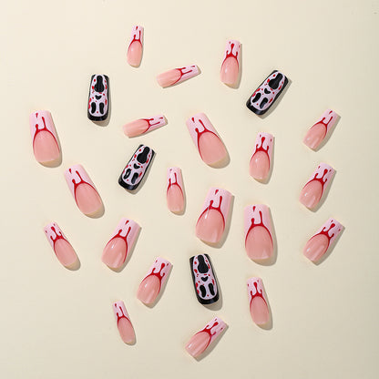 Gothic Blood-Spatter Acryl-Nagelkunst Extensions Brehn
