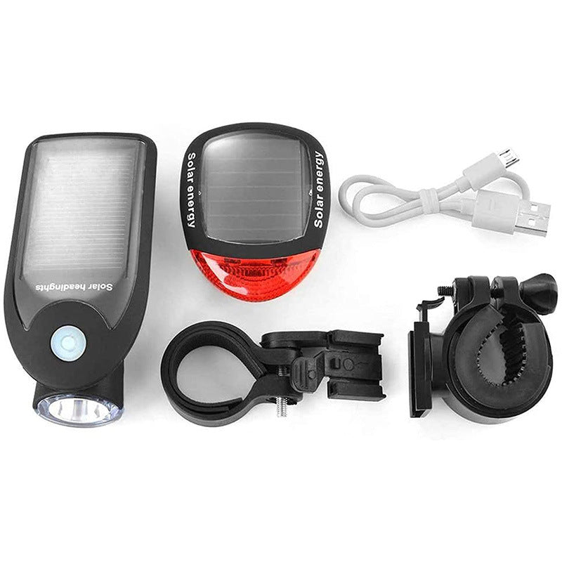 Solarbetriebene Fahrrad-Sicherheitslichter Set Brehn