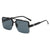 Damen modische quadratische Sonnenbrille mit Farbverlauf Brehn