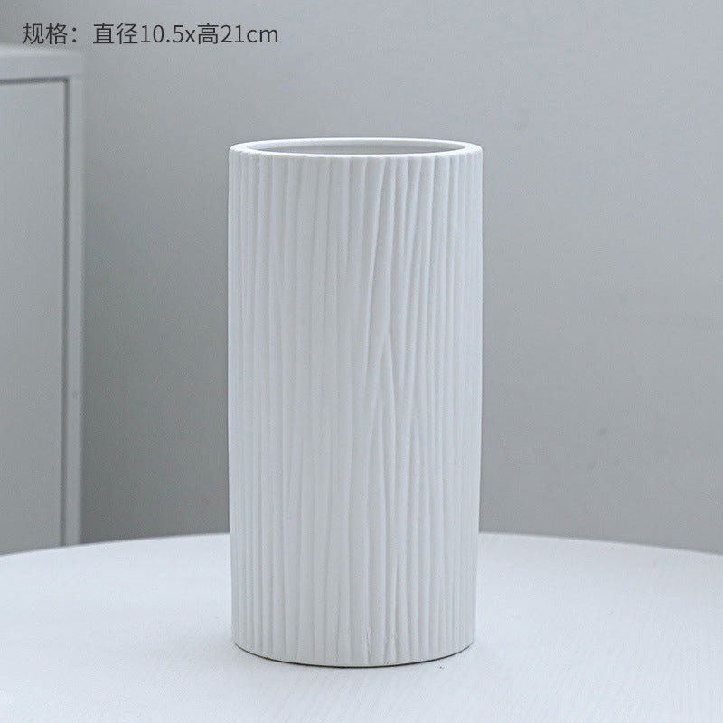 Texturierte Holzmaserung Dekorative Vase