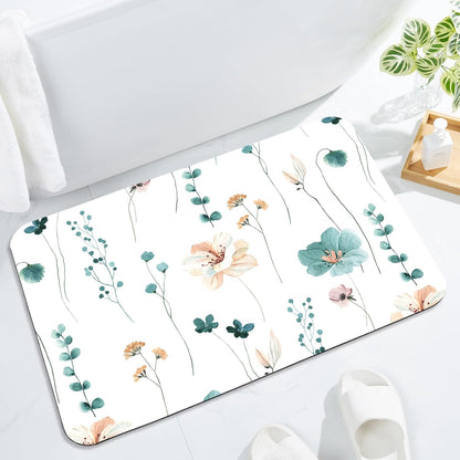 Florales Muster Badezimmermatte