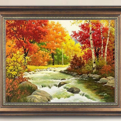 Gerahmtes Landschaft Kunstwerk