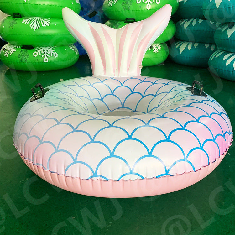 Damen aufblasbarer Schwimmring mit Fischschwanzdesign Brehn