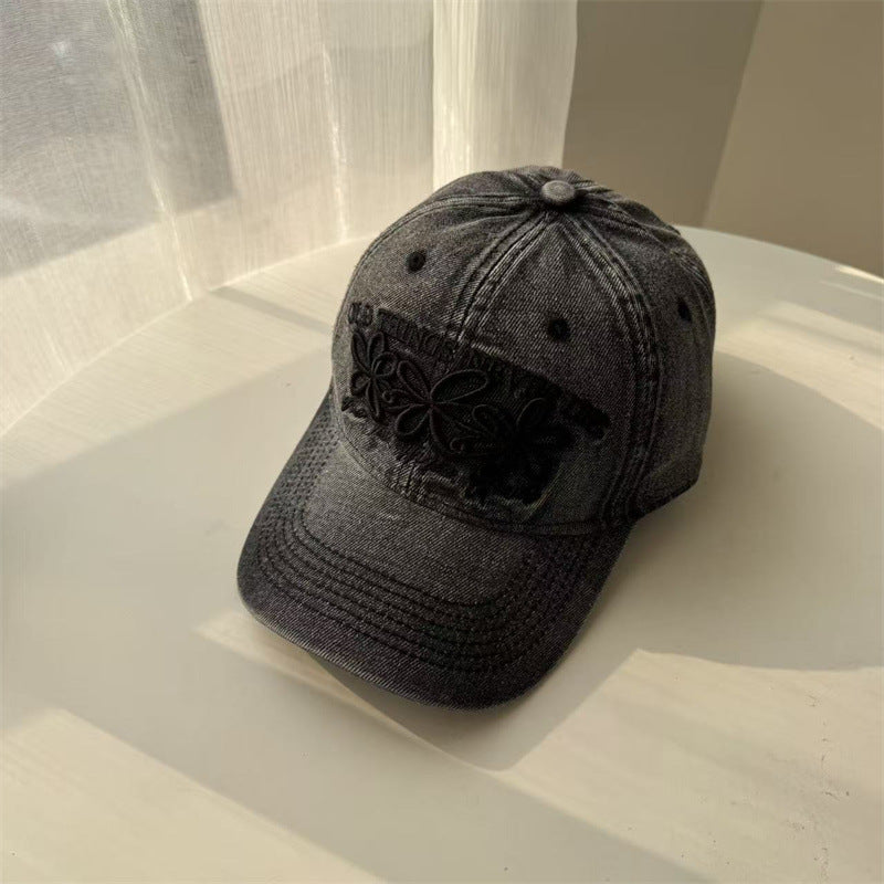 Damen Bestickte Blumen Baseballmütze Brehn 1783922211