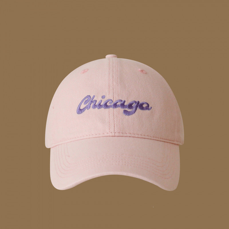 Damen Baumwoll bestickte Logo Baseballcap Brehn