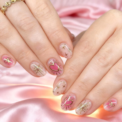 Herz-verziertes Nagelkunstset Brehn