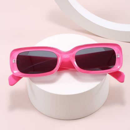 Damen stilvolle Designer-Sonnenbrille mit modischem, rechteckigem Rahmen Brehn