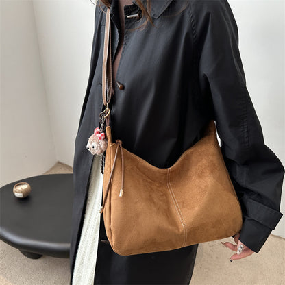 Weiche Wildleder Hobo-Handtasche Brehn
