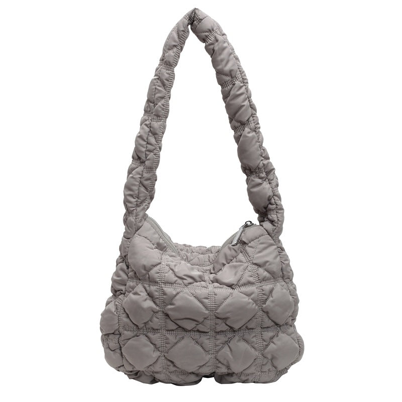 Gepolsterte Schlappen-Handtasche