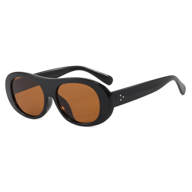 Damen modische Oversized-Sonnenbrille mit elegantem Schildkrötenmuster Brehn