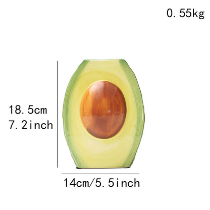 Avocado-förmige dekorative Vase