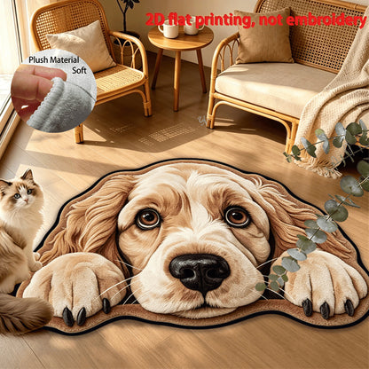Dekorativer Hundedruck-Teppich
