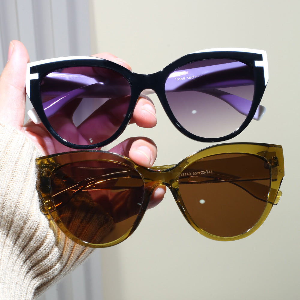 Damen Cat-Eye Sonnenbrille mit extravagantem Rahmen und UV-Schutz Brehn
