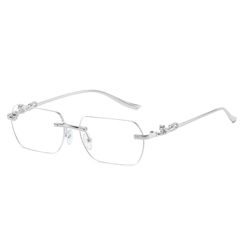 Damen elegante Halbrahmenbrille mit schmückenden Details Brehn