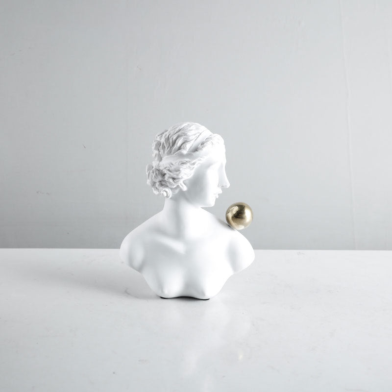 Künstlerische Büstenfigur