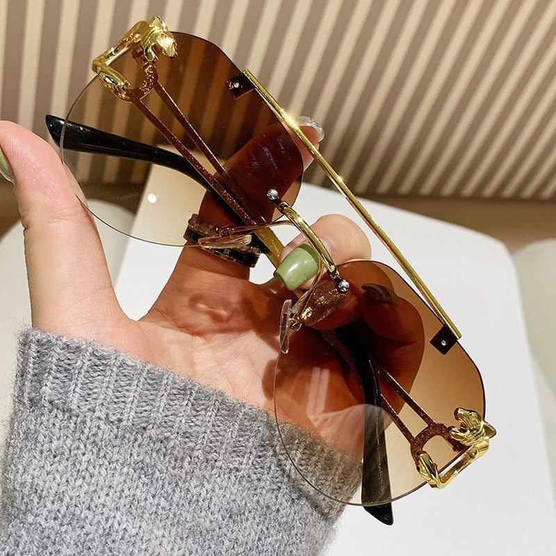 Damen Designer Sonnenbrille mit einzigartigem tierischen Akzent Brehn
