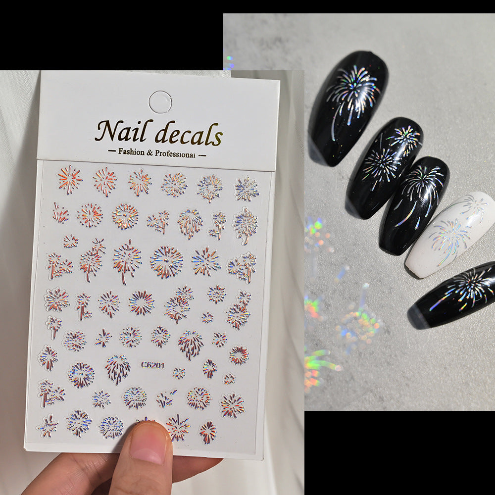 Dekorative Nagelkunst Aufkleber Set