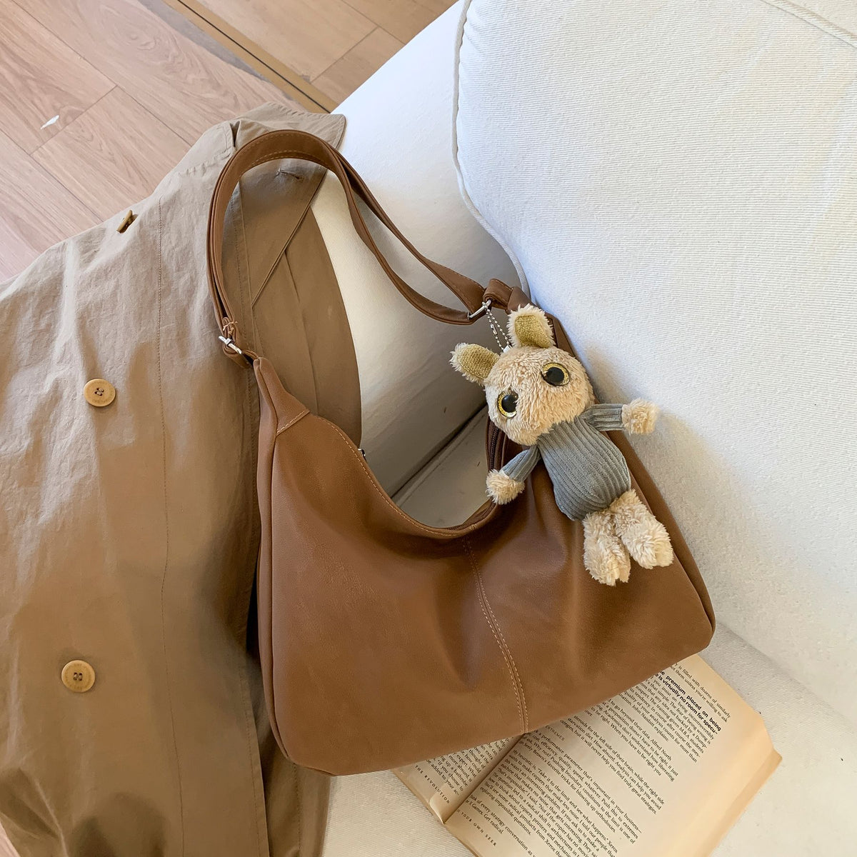 Elegante Leder Hobo Tasche