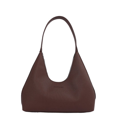 WoTexturiertes geripptes Hobo-Handtasche Brehn