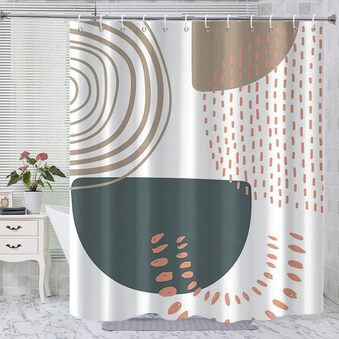 Florales Druck Duschvorhang Brehn